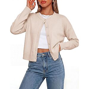 GRACE KARIN Cropped Cardigan Sweaters for Women $12.5