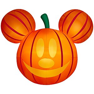 Disney 8-ft Mickey Mouse Pumpkin Patch Head Inflatable | 554787 $89.5