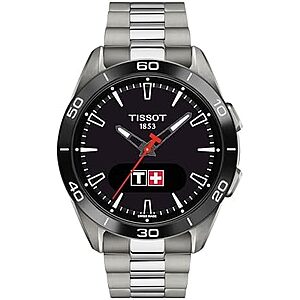 $851.40* | Tissot T-Touch Connect Sport, Swiss Quartz Solar Tactile, 43mm, Black Dial, Unisex Watch at Amazon