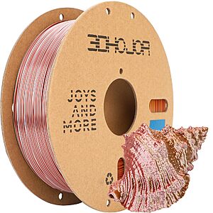 Prime: 3DHoJor Silk PLA Filament 1.75mm Triple Color 1KG Spool multiple colors $11.99 + Free Shipping