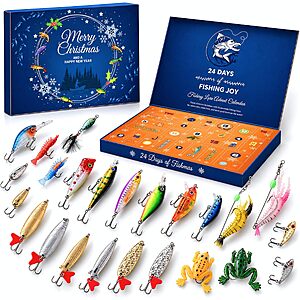 $10.65, FS Prime, 24 days Fishing lure Advent calendar