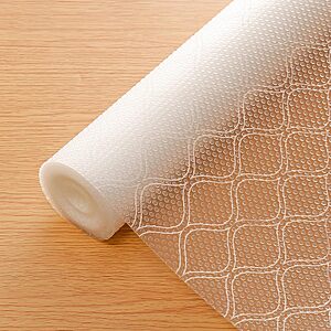 197" Cooyes Non-Adhesive EVA Shelf & Drawer Liner (Transparent White) $12.99 + Free Shipping w/ Prime or on $35+