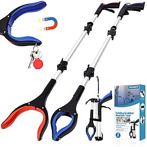 TOPGROT 36" Grabber Reacher Tool for Seniors 2 Pack $13.99 + Free Shipping