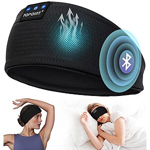 TOPOINT Sleep Headphones Bluetooth 5.4 Sports Headband $10.99 + Free Shipping