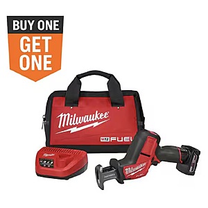 Milwaukee M12 FUEL 12V Brushless Cordless HACKZALL Reciprocating Saw Kit w/ 4.0Ah Battery, Charger & Tool Bag + Bonus 5Ah Battery $199.00 + Free Shipping