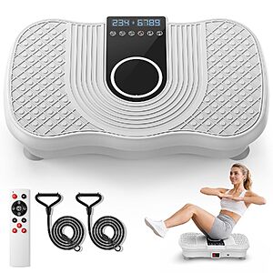 CURSOR 250-Level Vibration Plate Exercise Machine w/ Remote Control (350-Lb Capacity) $34.99 + Free Shipping w/ Prime or on $35+