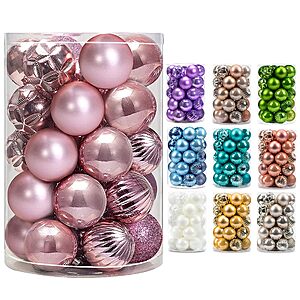 Amazon – AMS 34-Count Mini Christmas Ball Ornaments - $5.99–$11.39 w/ Code