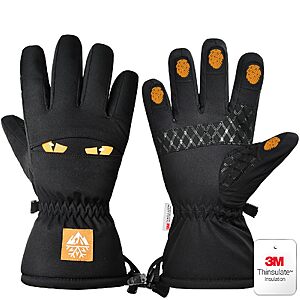 Amazon – Kids Waterproof 3M Thinsulate Winter Gloves - $8.39–$8.99 w/ Code