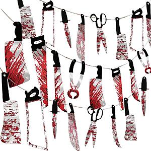 Amazon – 32-Pc Halloween Bloody Garland Banner Set - $6.98 w/ Code