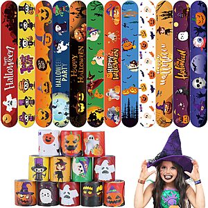 Amazon – 36-Pc Halloween Slap Bracelet Party Favors - $4.79 w/ Code