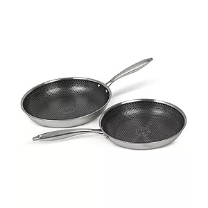2-Piece Sedona Kitchen Glidesteel Stainless Steel Nonstick Frypan Set (8" & 10") $42.99 + Free Store Pickup at Macy's or Free Shipping on $39+