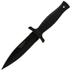 $21 AMAZON Smith & Wesson 9" H.R.T Double Edged Boot Knife with High Carbon Stainless Steel Blade