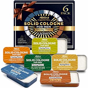 Amazon – 6-Pack Solid Cologne for Men - $4.99 w/ Code