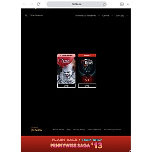 Fanflix PennyWise Saga $13