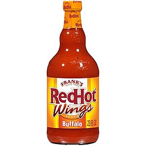 [SnS, AC] $17.40 | 6-Pack 23-Oz Frank's RedHot Buffalo Wings Hot Sauce at Amazon ($2.90 each)