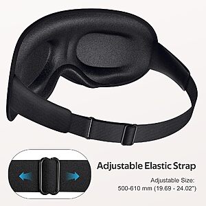 $5 AC AMAZON Vynix® Sleep Mask for Men Women - 100% Blackout Eye Masks for Sleep - 3D Soft Sleeping Mask for Side Sleepers