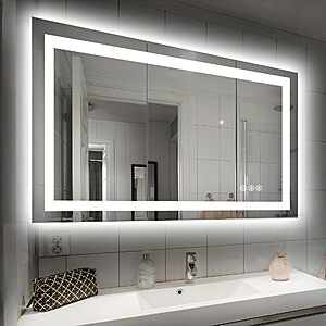 $90 AC FS AMAZON 40"X32" LED Bathroom Mirror with Lights, UL Listed