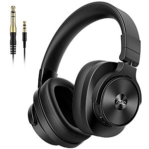 AOC Wired and Bluetooth Over Ear DJ Studio Monitor Headphones - Black - $32.99 AC