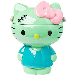 *YMMV* $17.49 Silver Buffalo Sanrio Hello Kitty Frankenstein, Ceramic Cookie Jar | Sculpted, 7 x 5.75 x 9.75 Inches