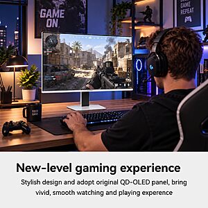 INNOCN 27" Gaming Monitor QD-OLED QHD 2560 x 1440P 240Hz 0.03ms, HDR, 2780S $349.99
