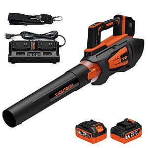 WOLFBOX MT600 40V 620CFM Cordless Leaf Blower w/ 2 Batteries $130 + Free S/H