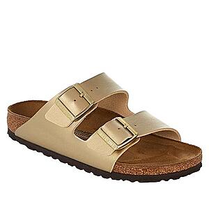 Birkenstock Women's Arizona Gold Birko-Flor Sandal (Gold, up to size 7.5) $50.04 + Free Shipping