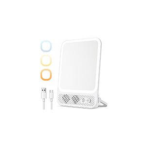 Auxmir 76-LED Lighted Makeup Mirror w/ Speaker, 3 Color Modes & 4000mAh Battery (White) $14.99 + Free Shipping w/ Prime or on $35+