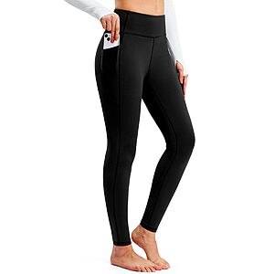 G Gradual Women's Fleece Lined High-Rise Thermal Leggings w/ 2 Pockets  (various) $14.85 + Free Shipping w/ Prime or on $35+