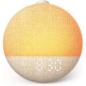 Dreamegg Sunrise 2 Sunrise Alarm Clock, Sound Machine for Sleep, 29 Sounds $23.99