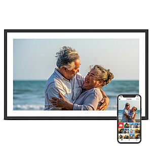 Frameo 15.6'' Digital Picture Frame, Digital Photo Frame WiFi Large Display | 1920*1080 IPS FHD Touch Screen, Wall-Mountable, Electronic Photo Frame $69.96