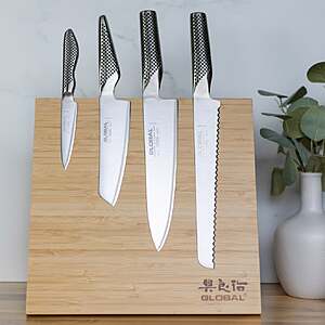 Global Bitoku 5-piece Classic Chef Essentials Knife Set $159.99 Made in Japan free Shipping Costco.com