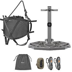 CVLIFE 2-IN-1 Complete Saddle Hunting Kit, Tree Saddle Kit, Platform and Saddle $101.39