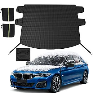 Instraella Car Windshield Snow Cover w/ Side Mirror Covers & Anti-Theft Door Flaps (Black) $11.99 + Free Shipping w/ Prime or on $35+