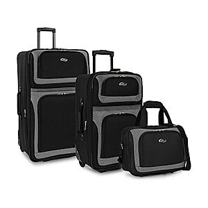 3-Piece U.S. Traveler New Yorker Expandable Rolling Luggage Set (Black) $59.99 + Free Shipping w/ Prime or $6 Fee per Order
