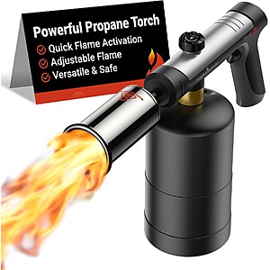 ThermoMaven One-Tap Max Fire Propane Torch $23.90 + Free Shipping w/ Prime or Orders $35+