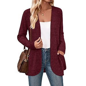 WIHOLL Cardigan Sweaters Long Sleeve Womens Fall Outfits $8.99
