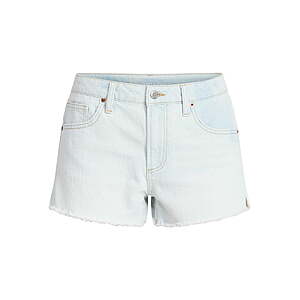 No Boundaries Women's Mid-Rise Denim Shorts w/ 3" Inseam (Light Wash or Medium Wash) $4.69 + Free Shipping w/ Walmart+ or on $35+
