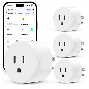 4-Pack EIGHTREE 15A Smart Plugs w/ WiFi, Alexa & Google Home Compatibility $19.99 ($4.99 each) + Free Shipping w/ Prime or on $35+