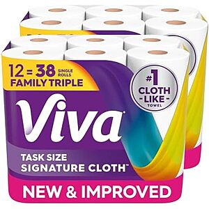 [SnS, AC] $22.71* | 12-Pack 141-Sheets Viva Signature Cloth Paper Towels at Amazon