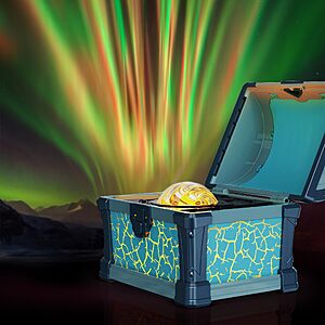 L LOHAS LED Treasure Chest Galaxy & Northern Lights Projector w/ Bluetooth Speaker, White Noise, Remote & Timer $9.99 + Free Shipping w/ Prime or on $35+