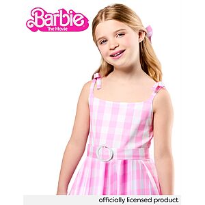 $9.33, sz L, $11.19, sz Sm, Rubies at Party City Barbie Movie: Barbie Costume for Kids, Girls Costume, Amazon