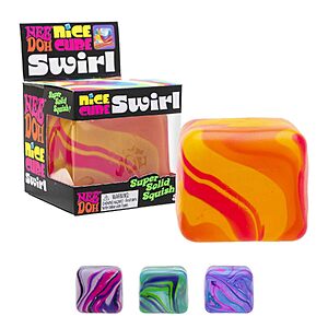 INVITATION - Schylling NeeDoh Nice Cube Swirl - Color May Vary (1 Per Pack) $9.99