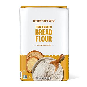 5-Lb Amazon Grocery Unbleached Enriched Bread Flour $2.17 w/ S&S + Free Shipping w/ Prime or on $35+