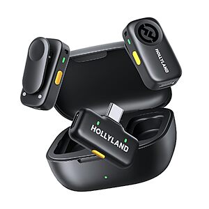 Hollyland LARK A2 Wireless Lavalier Microphone System (2TX + 1RX w/ Charging Case) $29.24 + Free Shipping