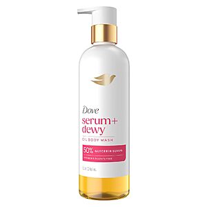 15.3-Oz Dove Serum+ Dewy Shower Oil Body Wash (Coconut & Geranium Oil) $8.53 w/ S&S + Free Shipping w/ Prime or on $35+