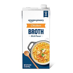 32-Oz Amazon Grocery Chicken Broth $0.95 w/ S&S + Free Shipping w/ Prime or on $35+