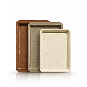 Art & Cook 3-Piece Ceramic Nonstick Cookie Sheet Set Various Colors $15.75