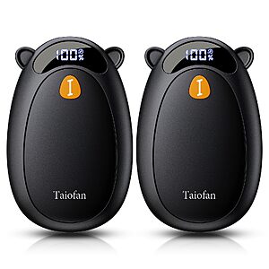 Hand Warmers Rechargeable 2 Pack, Magnetic Electric Heater with LED Display $9.99