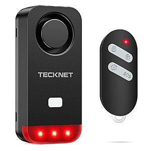 120dB Tecknet Wireless Anti-Theft Bike & Motorcycle Alarm w/ Remote Control $6.29 + Free Shipping w/ Prime or on $35+