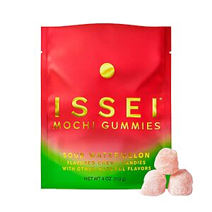 4-Oz ISSEI Mochi Gummies (Sour Watermelon) $4.79 + Free Shipping w/ Prime or on $35+